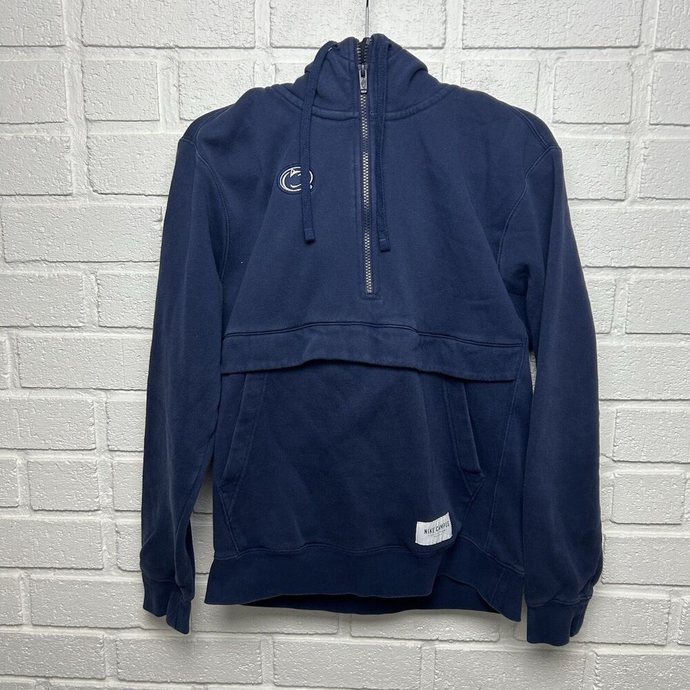 Penn State Nittany Lions Nike Campus 1/2 Zip Small Blue Long Sleeve